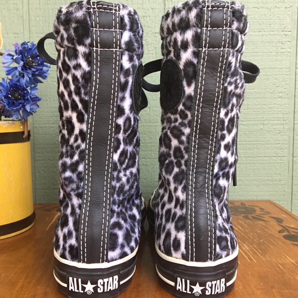Rare 2001 Ltd. Plush Snow Leopard X-Hi Converse - Picture 4 of 8
